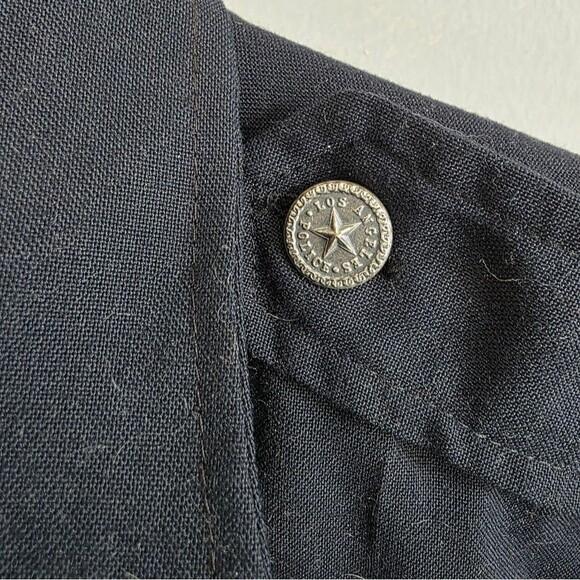 Vintage LAPD Los Angeles Police Uniform Shirt Obsolete Button Patches Sz 33 - Picture 4 of 11
